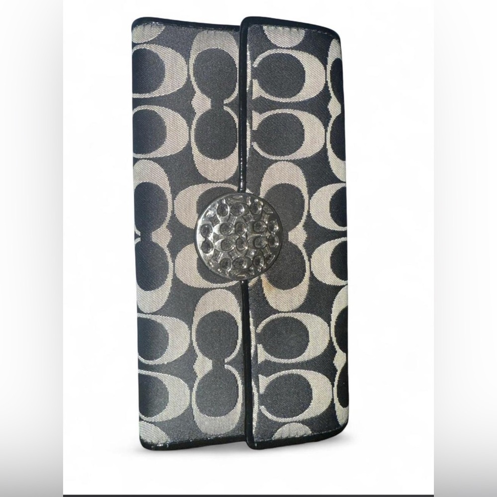 Coach Signature Alexandria Slim Wallet.